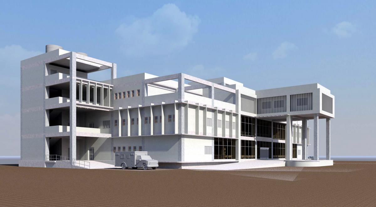 IEBA Hospital Entrance Side View