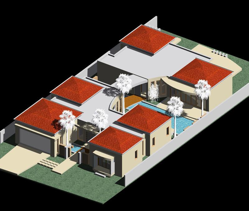 aerial 3D of house