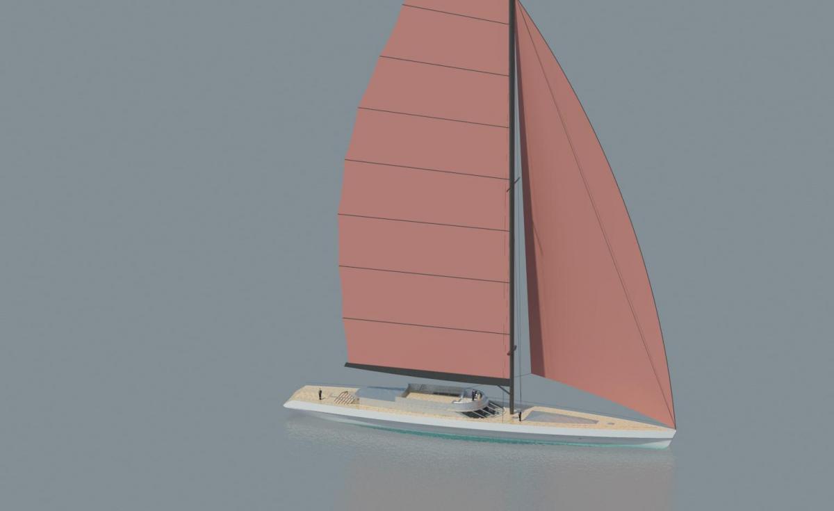185 ft Sailboat