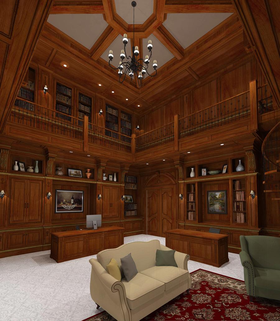 Custom Home Library