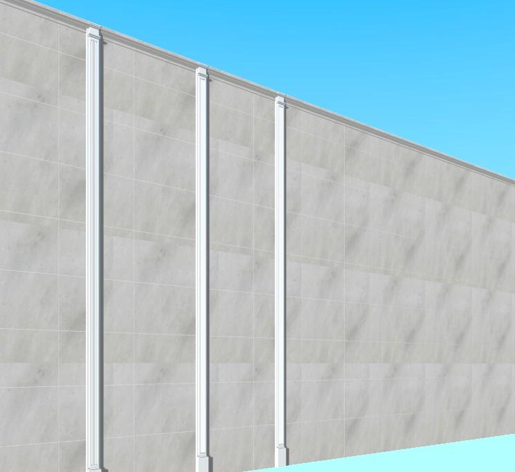 white marble texture with pilaster problem