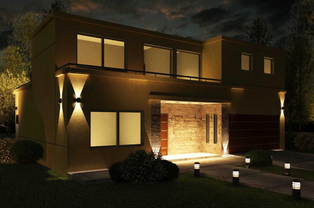 House in Argentina Night