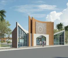 entrance of complex
