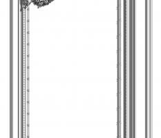 Carved Versailles Wall Panel