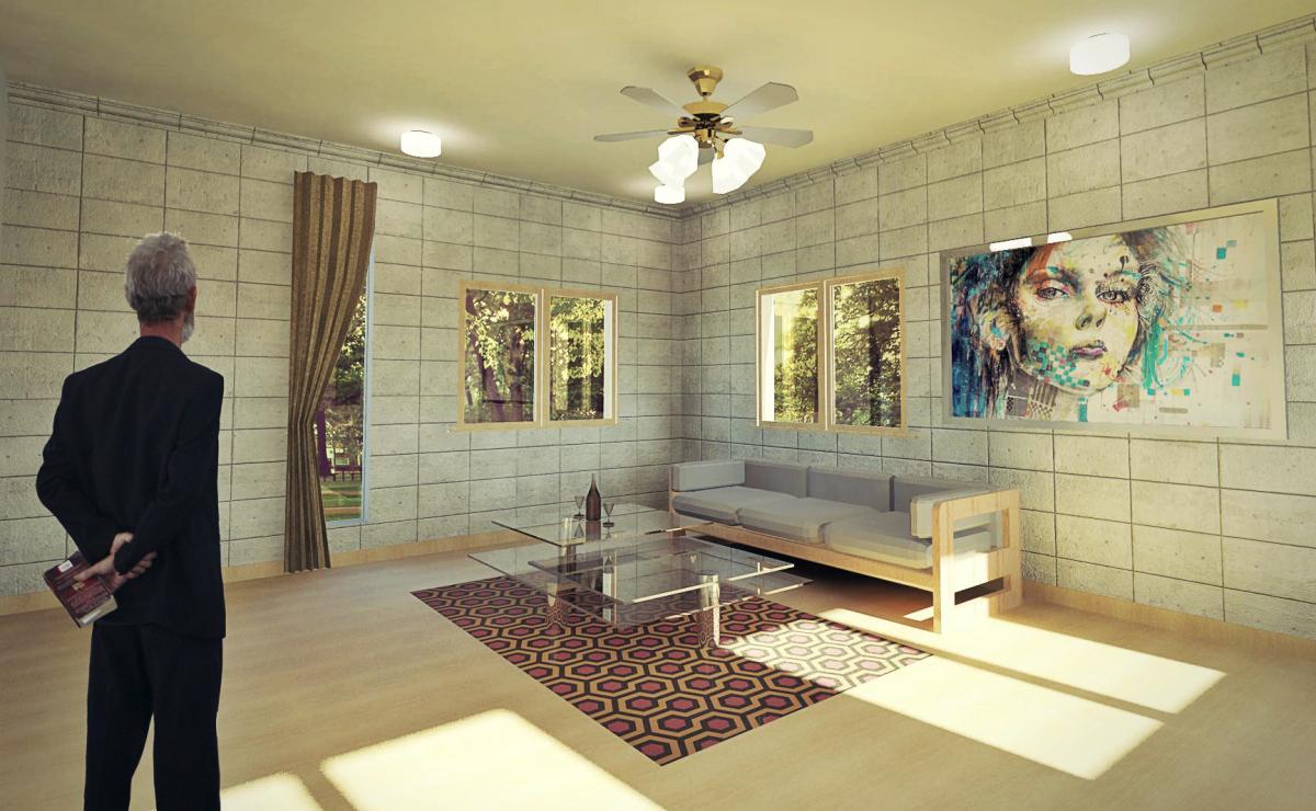 Interior just for fun / Revit 2013 + PS