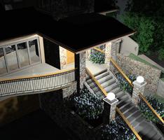 Residential night rendering
