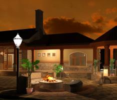 Night south view