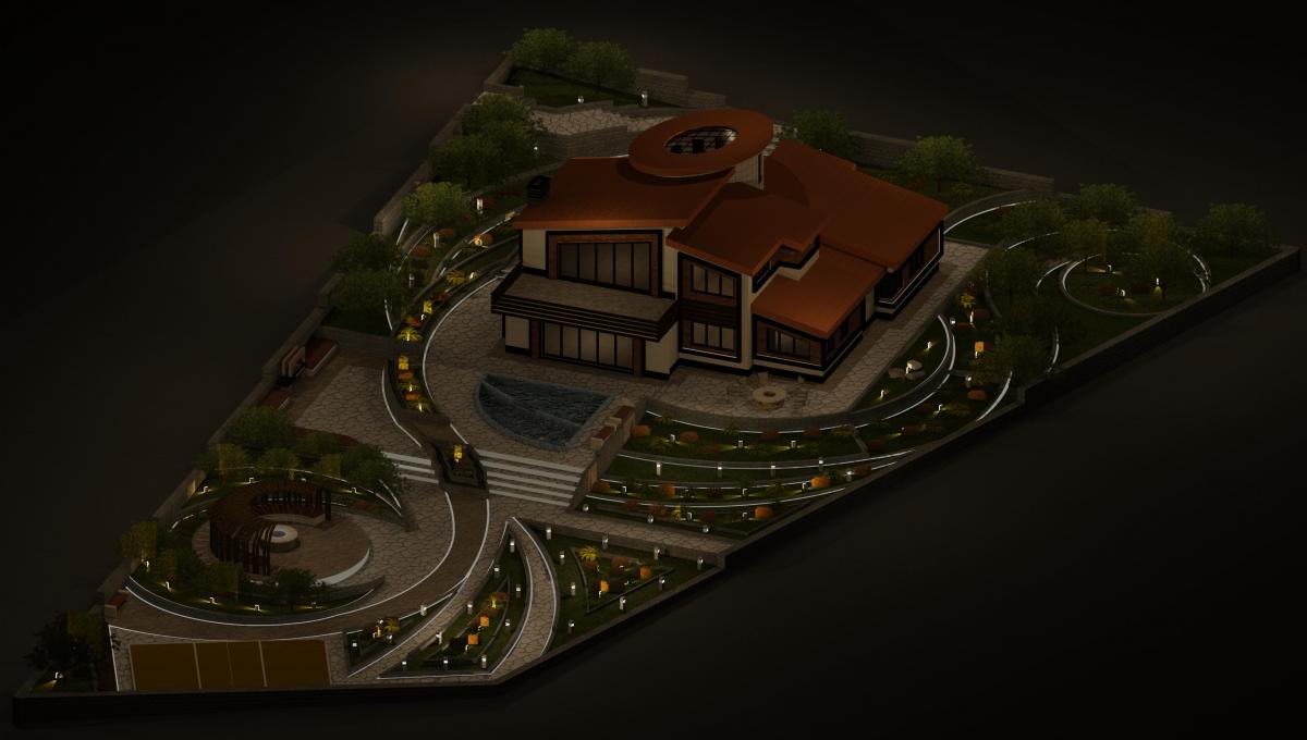 night view villa