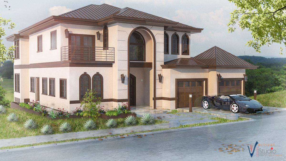 Front Elevation Of Split Level Home Trinidad