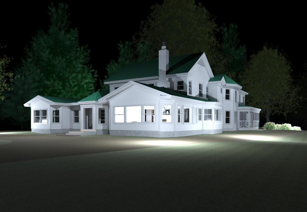 Outdoor Nightime Rendering (revit only)