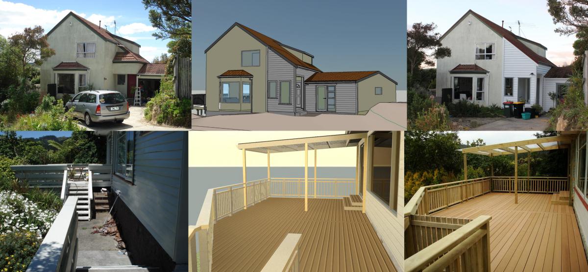 Residential Alterations Before, Model, After