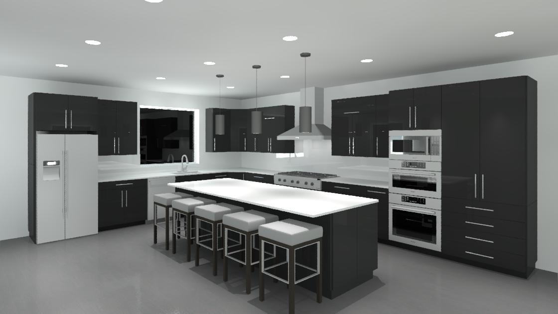 Modern Kitchen using sweet family set I just bough