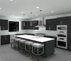 Modern Kitchen using sweet family set I just bough