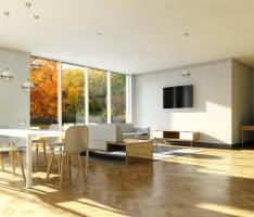 Open space Lounge & Dining render