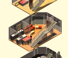 3d level view
