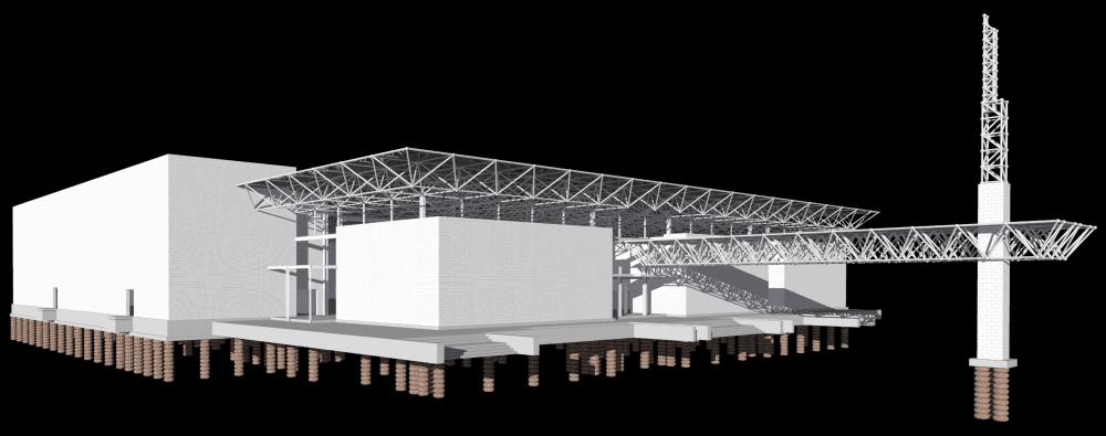 Revit Structure Building with Space Frame