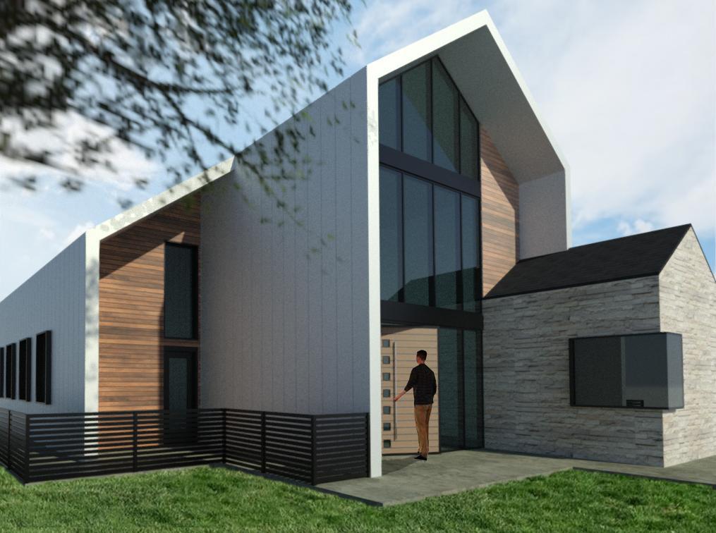 Contemporary Gable House