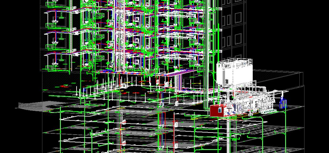 mechnical installation of 21 floor tower