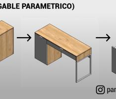 Escritorio Cubo Parmetrico