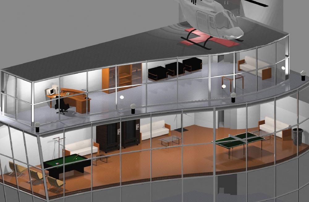 Two floors render