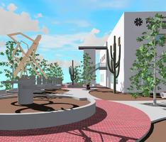 Landscape design for ST building