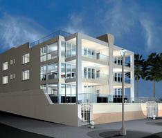 apartments at night