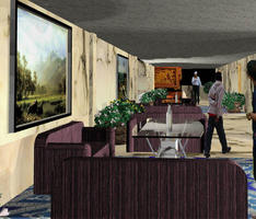 outside the hotel room area