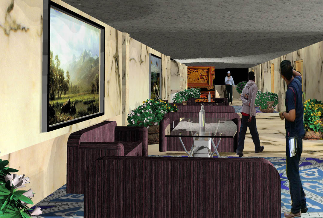 resyaurant waiting lounge a area