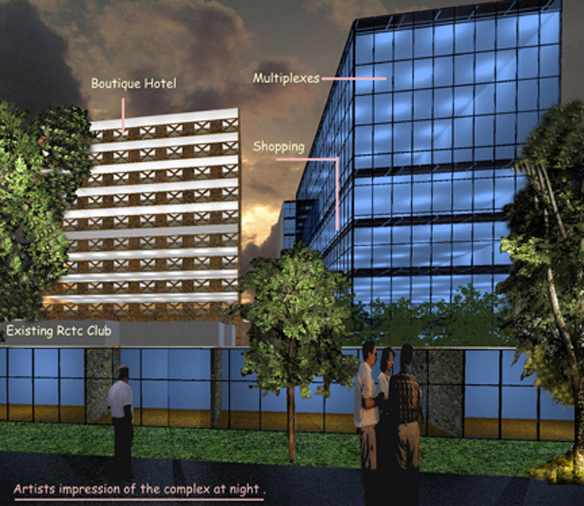 commercial complex at kolkata india