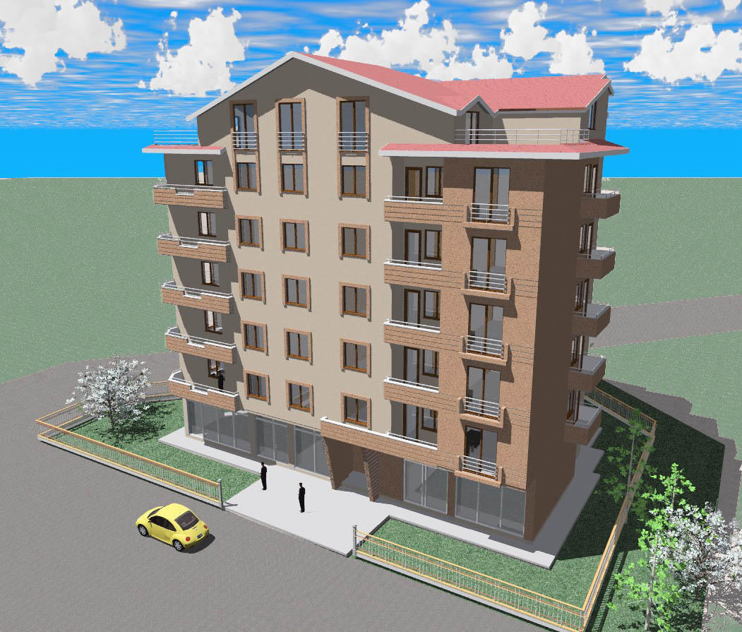 6 story apartment