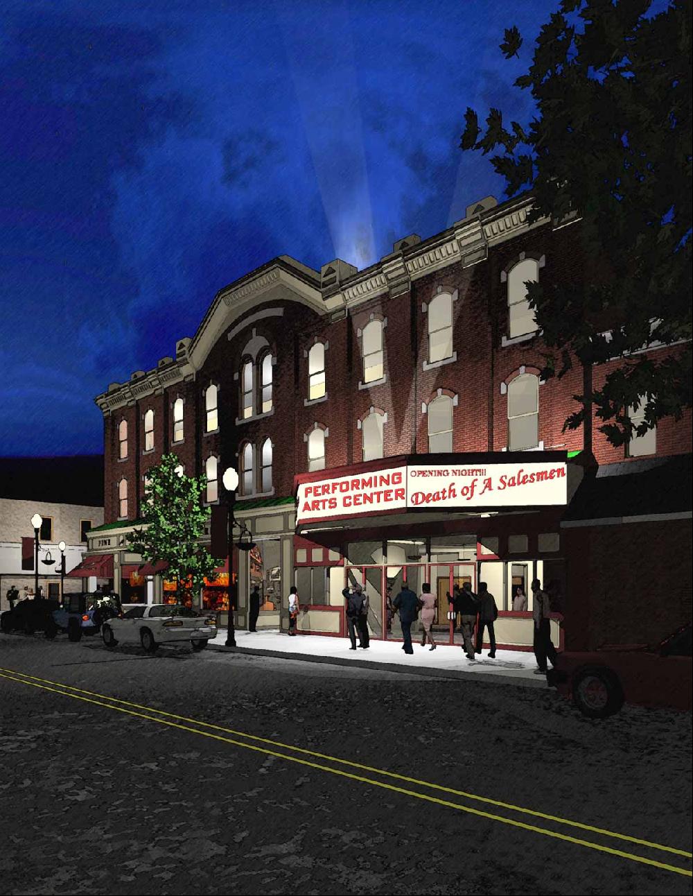 Street Scene at Night