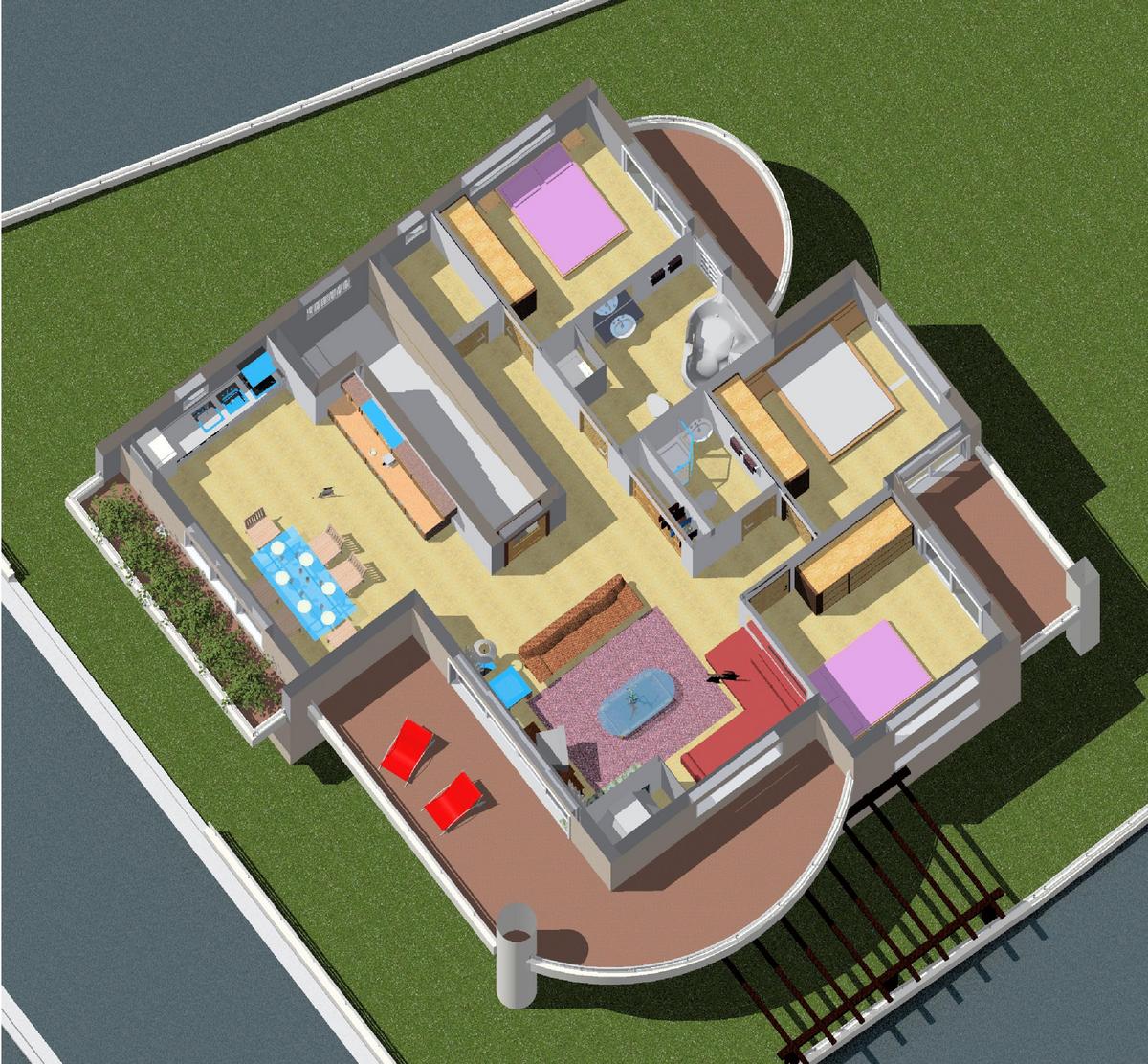 two storey building