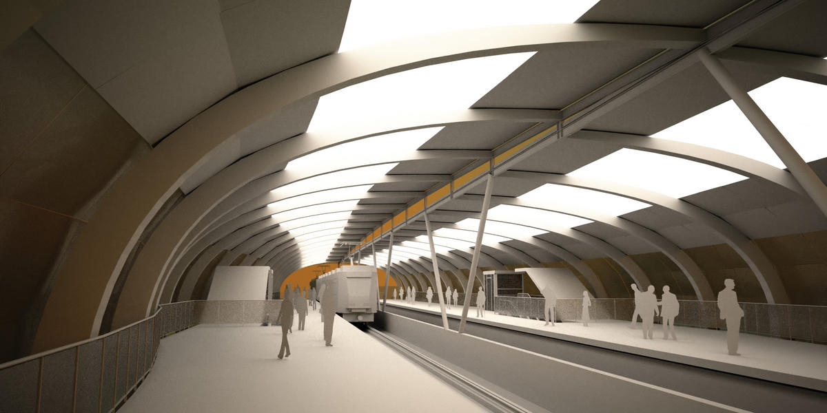 Urban Train Station