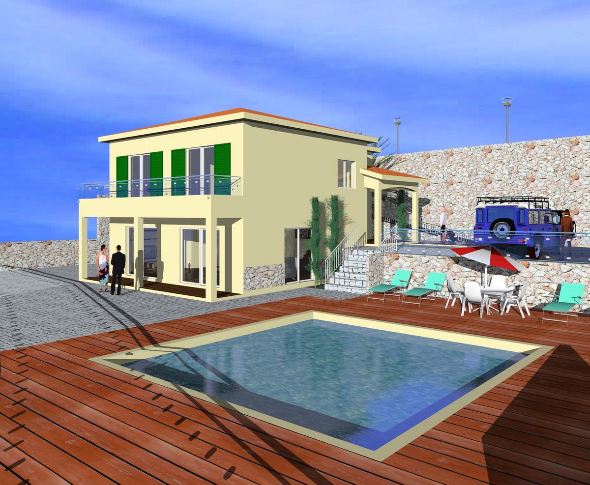 tradicional house at day