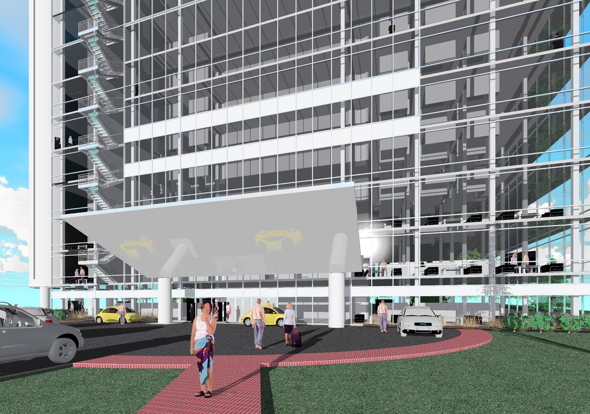 modern office building