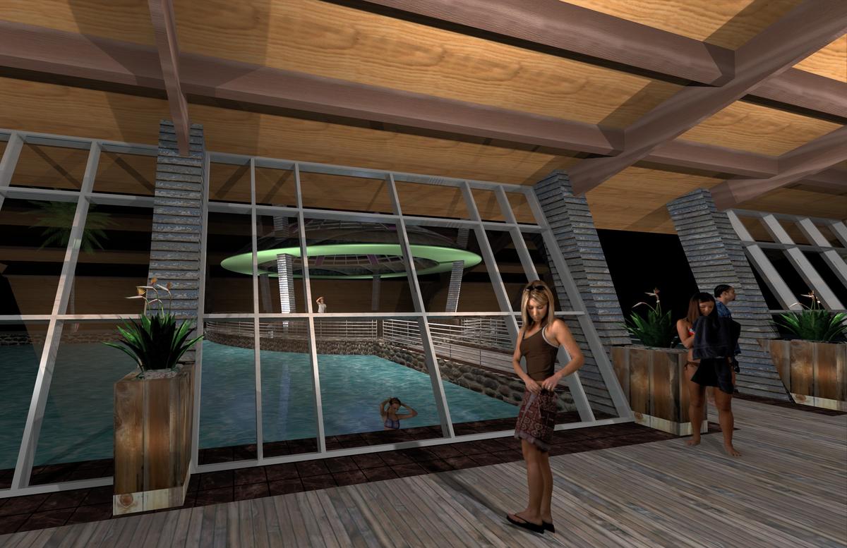 resort by night