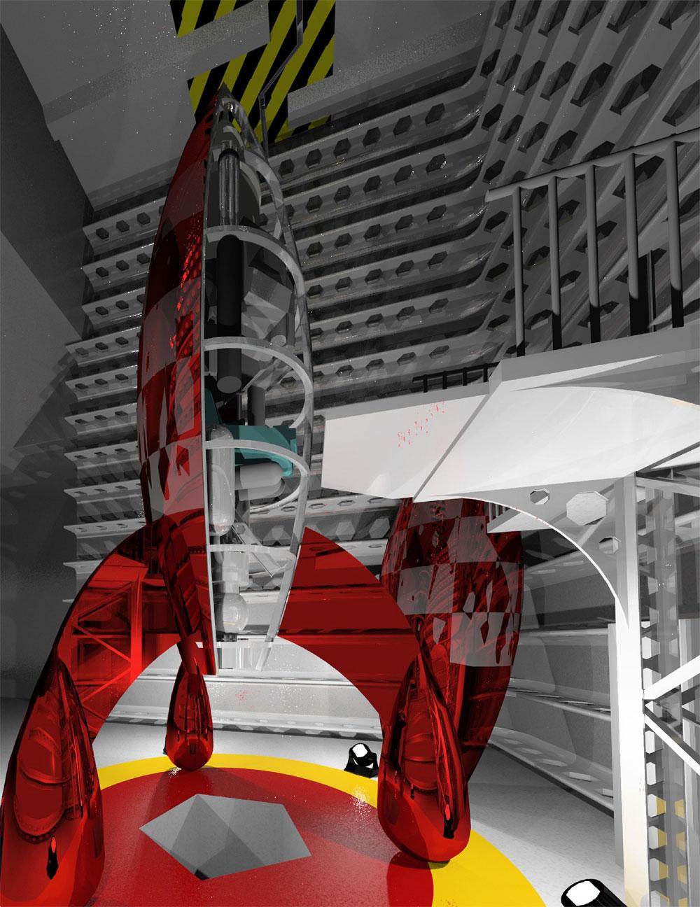 Rocket in Hanger