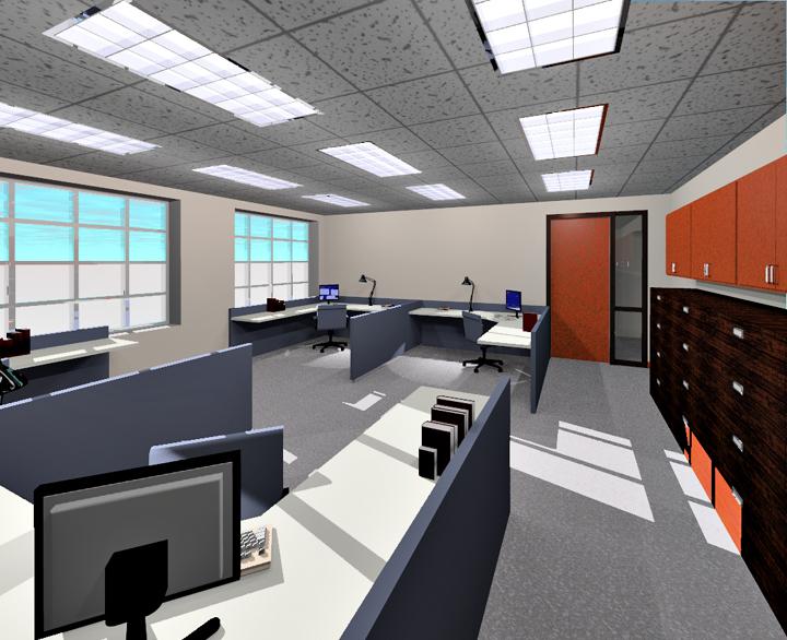 New space with furniture