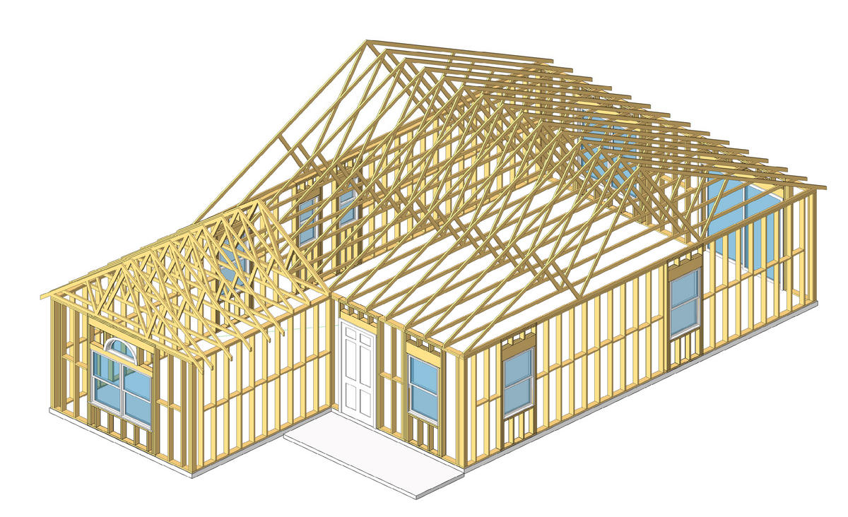 Wood Frame House