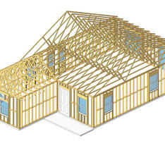 Wood Frame House