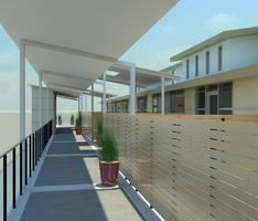 External Walkway to Apartments