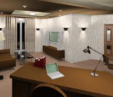 living room in hotel
