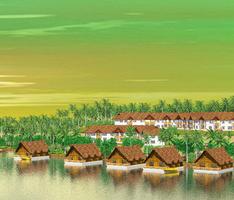 Resort lake view
