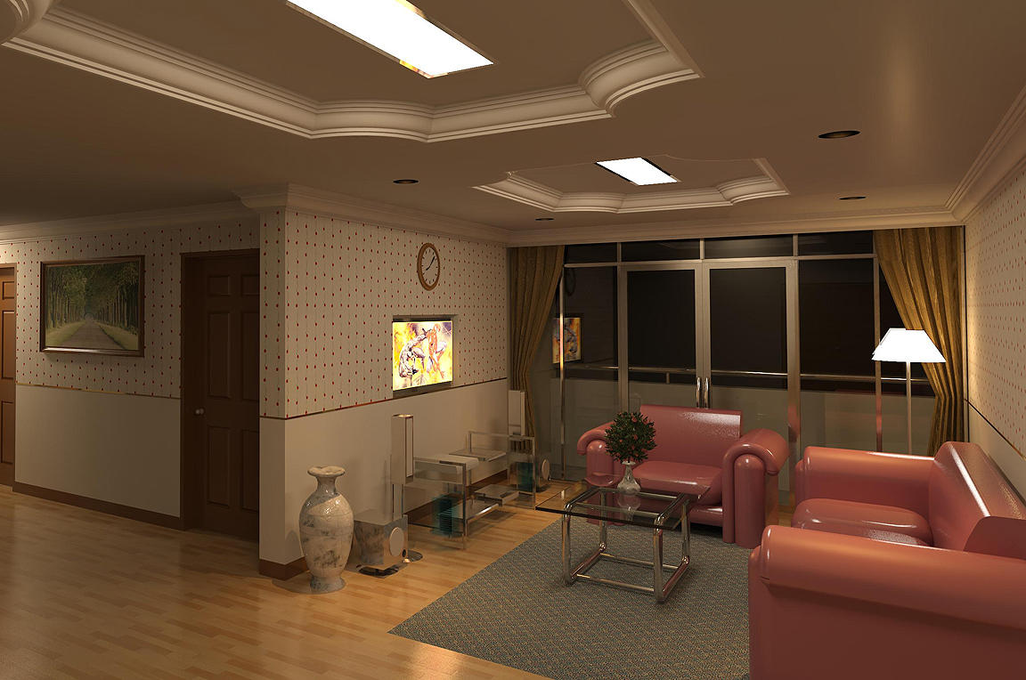 FLAT-A Living Room