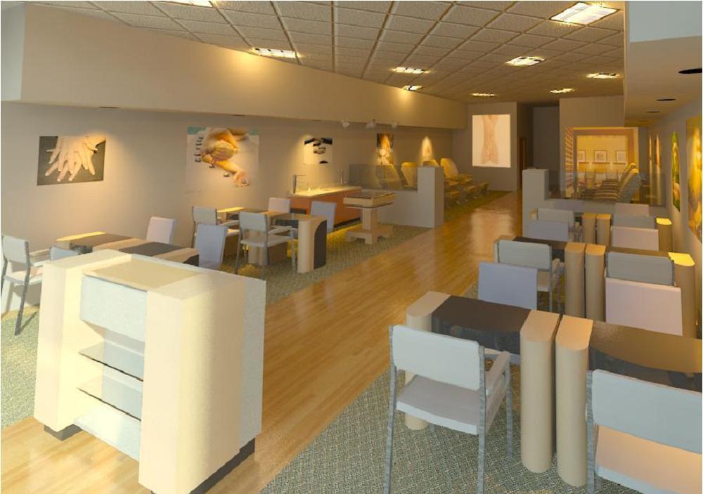 Nail Salon - First Revit Interior
