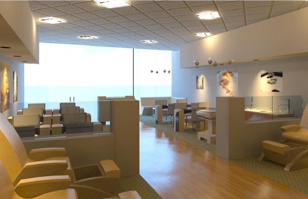 Nail Salon - First Revit Interior
