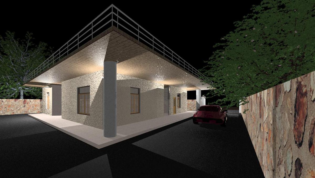 house in dark