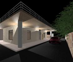 house in dark