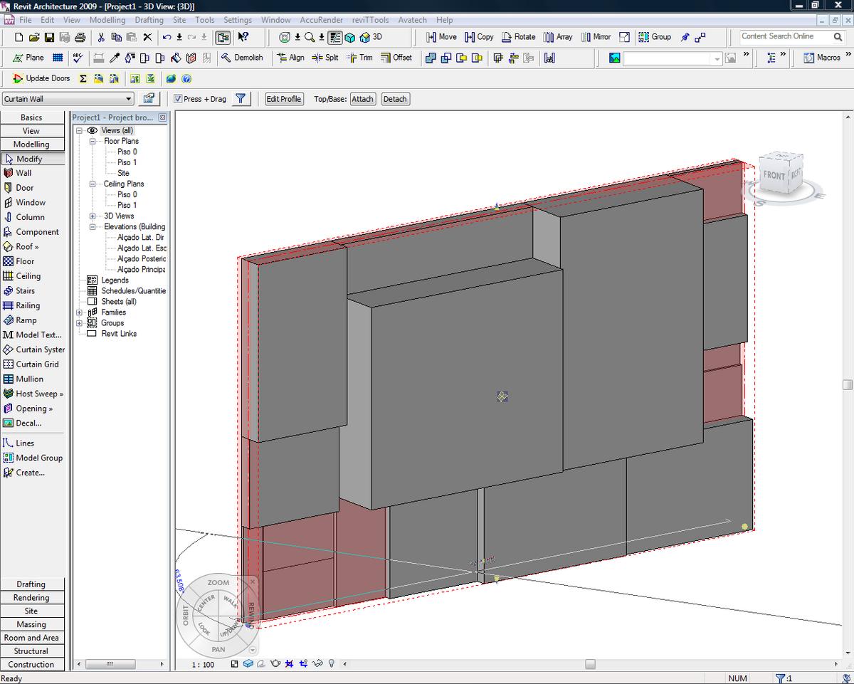 Simple Curtain Wall