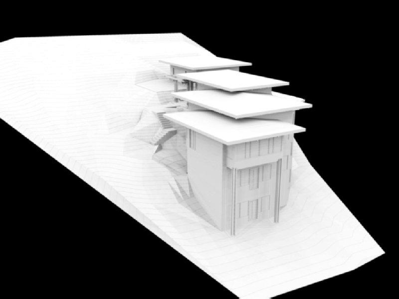 house on a hillside